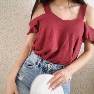 COLD SHOULDER FRANCESCA TANK